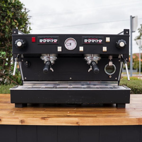 Pre Loved Custom Black La Marzocco Linea Av Commercial Coffee Machine - Australia - Di Pacci