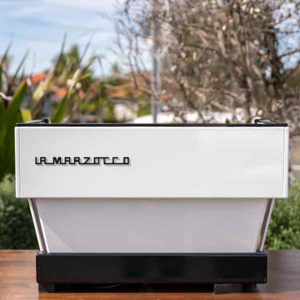 Pre Loved Custom Gloss White 2 Group La Marzocco Linea Coffee Machine - Australia - Di Pacci