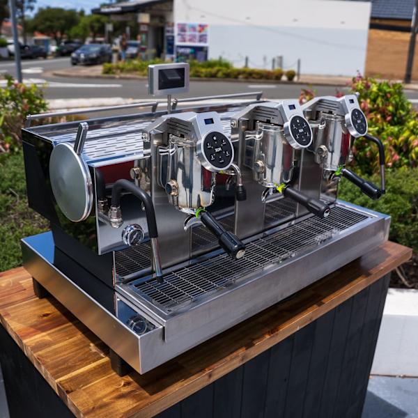 Pre - Loved Custom XLVI STH - 9 3 Group Multi Boiler Coffee Machine - Australia - Di Pacci
