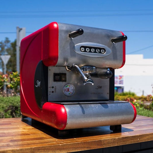 Pre Loved La San marco 85E Plumbed Volumetric Rotary Machine - Australia - Di Pacci