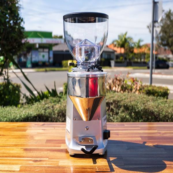 Pre Loved Mazzer Mini E Mod A In Silver Coffee Grinder - Australia - Di Pacci