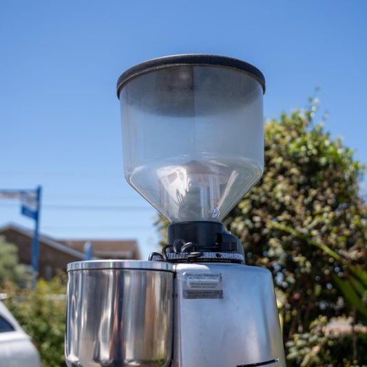 Pre Loved Mazzer Robur Electronic Grinder In Silver - Australia - Di Pacci