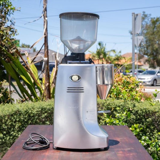 Pre Loved Mazzer Robur Electronic Grinder In Silver - Australia - Di Pacci