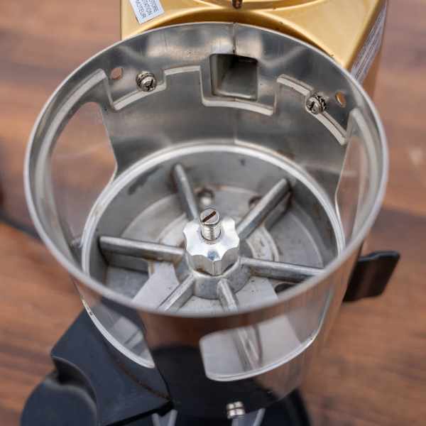 Pre Loved Mazzer Super Jolly Automatic In Gold Espresso Grinder - Australia - Di Pacci
