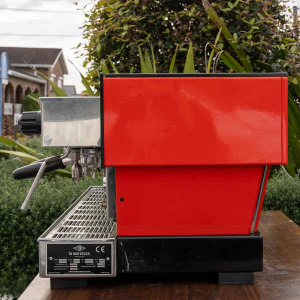 Pre Loved Red 3 Group La Marzocco Linea AV Commercial Coffee Machine - Australia - Di Pacci