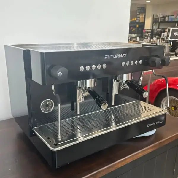 Pre Owned 2 Group Futurmat Ottima Tall Cup Commercial Coffee Machine - Australia - Di Pacci