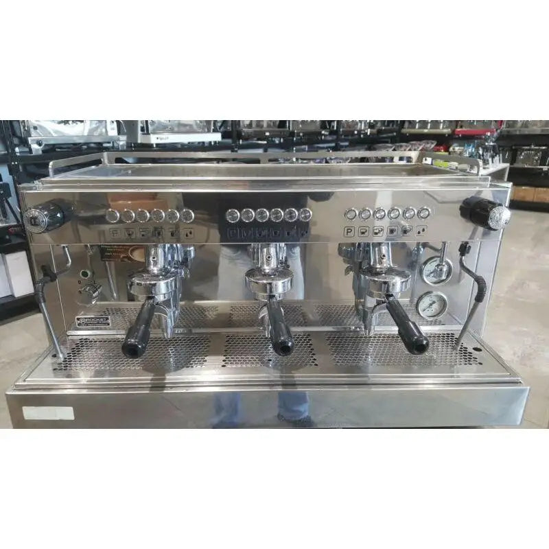 Pre Owned 3 Group Rocket Boxer Commercial Coffee Machine -