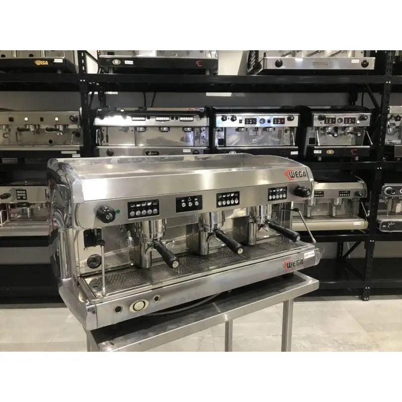 Pre-Owned 3 Group Wega Polaris In Chrome Commercial Coffee