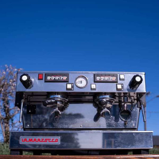 Pre Owned Custom 2 Group La Marzocco Linea Av In Matt Black Coffee Machine - Australia - Di Pacci