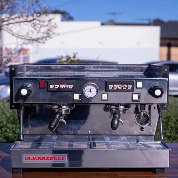 Pre Owned Custom 2 Group La Marzocco Linea Av In Matt Black Coffee Machine - Australia - Di Pacci