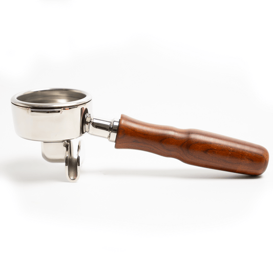 Precision Double Spout Walnut Portafilter - Australia - Di Pacci