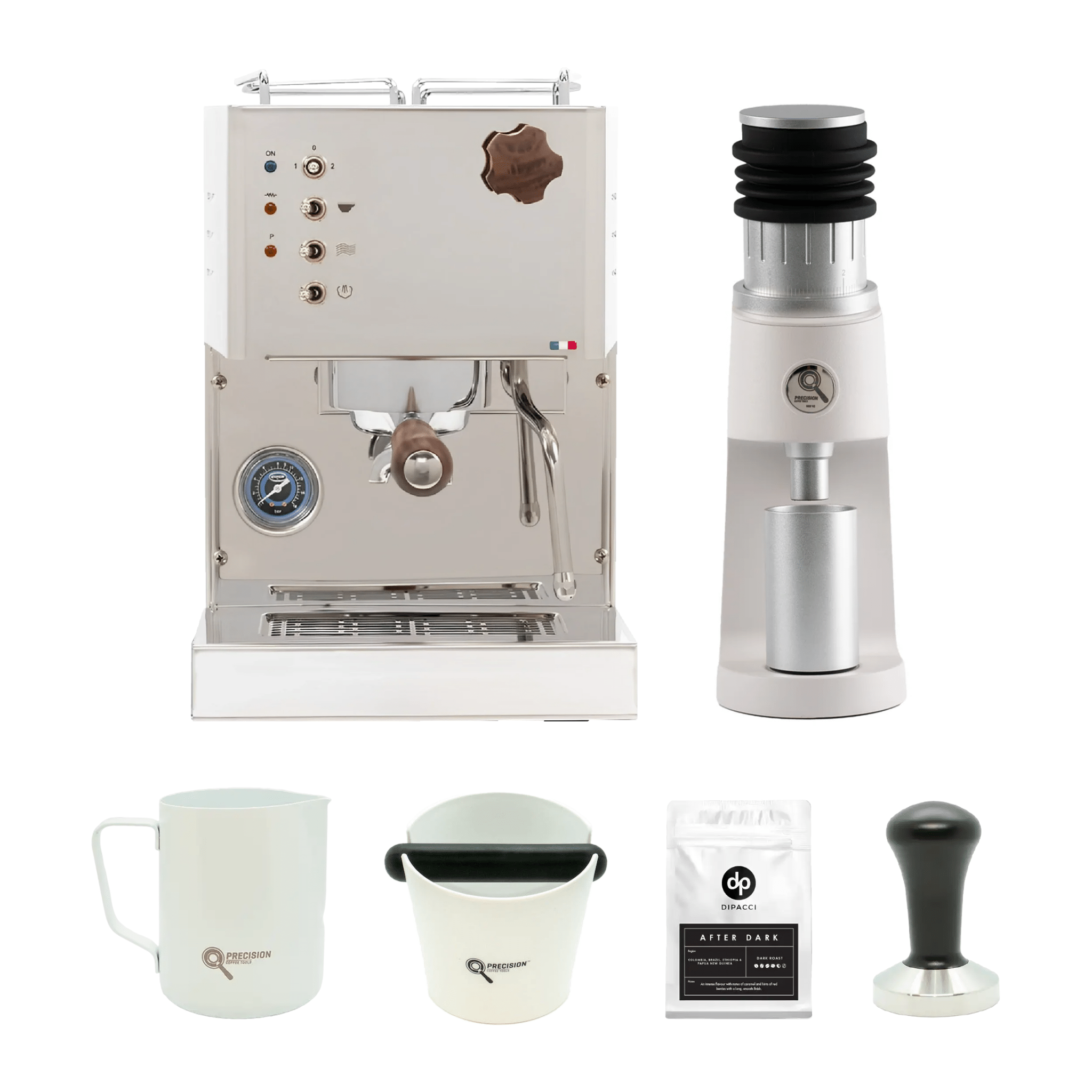 Quick Mill Pippa + Precision GS0 V2 Grinder Package - Australia - Di Pacci