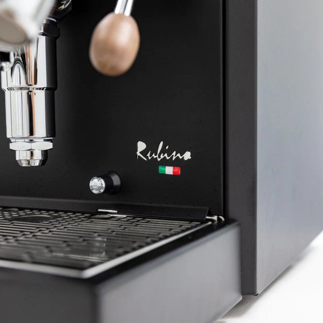 Quick Mill RUBINO Heat Exchange Coffee Machine - Black & Timber - Australia - Di Pacci