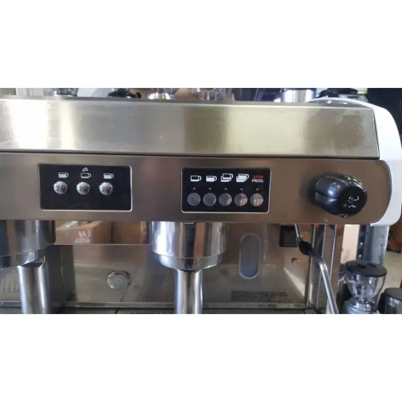 Re-furbished 2 Group Wega Polaris In White Commercial Coffee