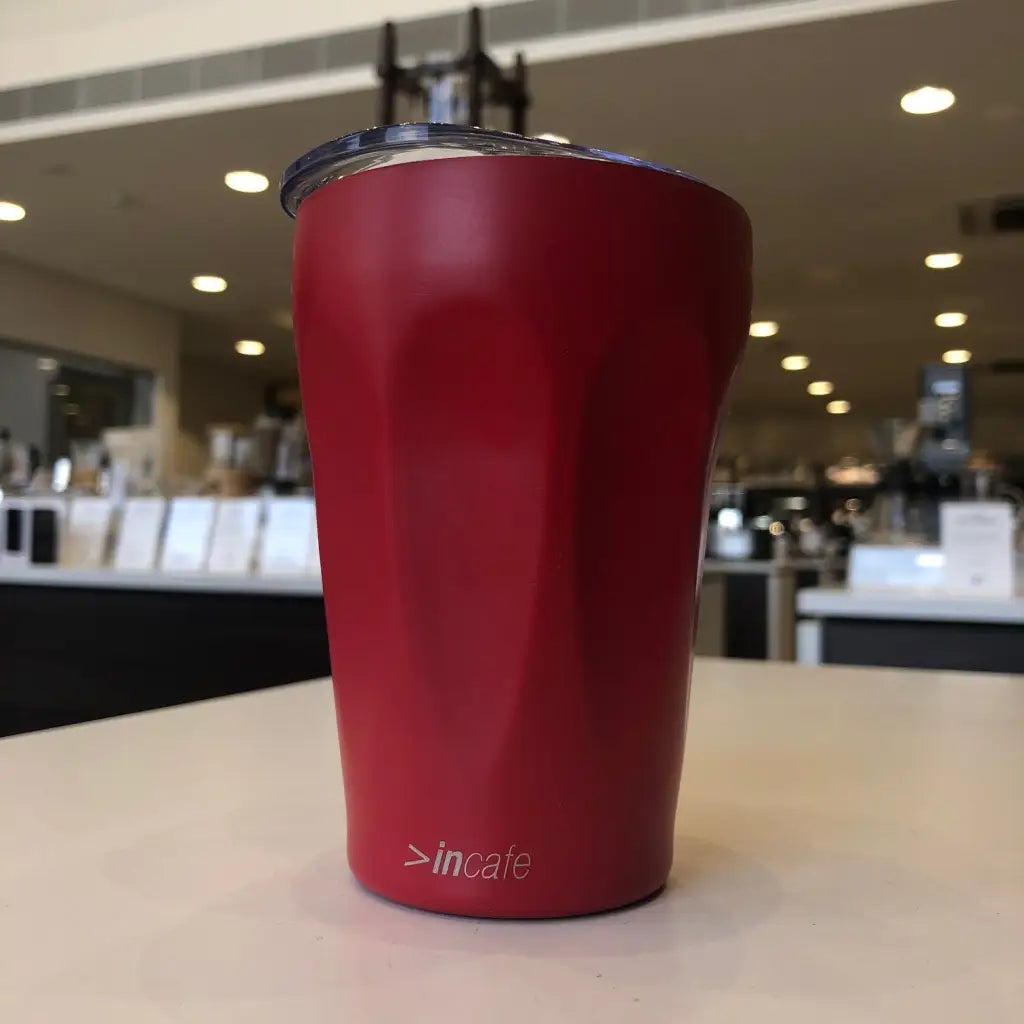 Reusable Stainless Steel Thermal Cup - red - ALL