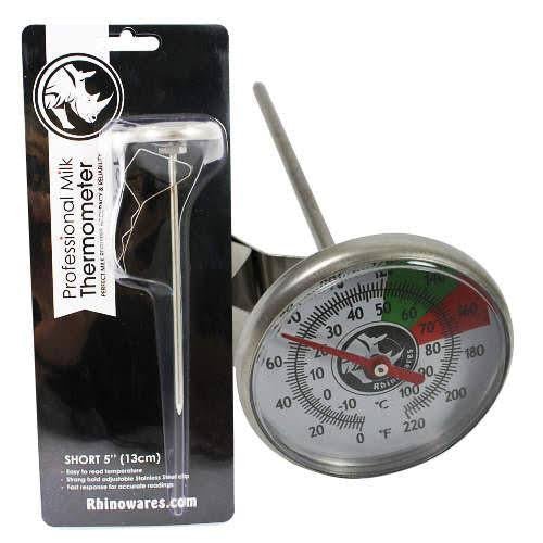 Rhino Professional Milk Thermometer Short (13cm) - Australia - Di Pacci