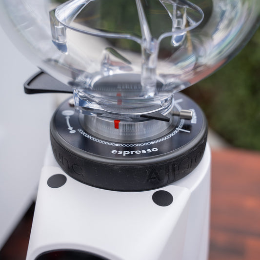 Rocket R Cinquantotto (R58) Coffee Machine + Fiorenzato All Ground Grinder Package In White - Australia - Di Pacci