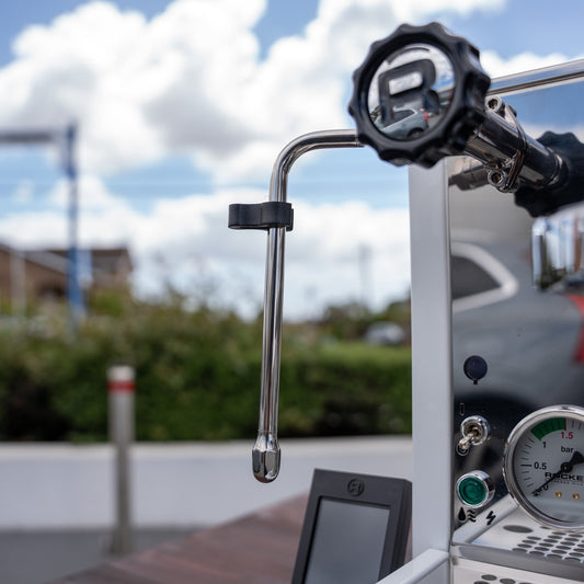 Rocket R Cinquantotto (R58) Coffee Machine + Fiorenzato All Ground Grinder Package In White - Australia - Di Pacci