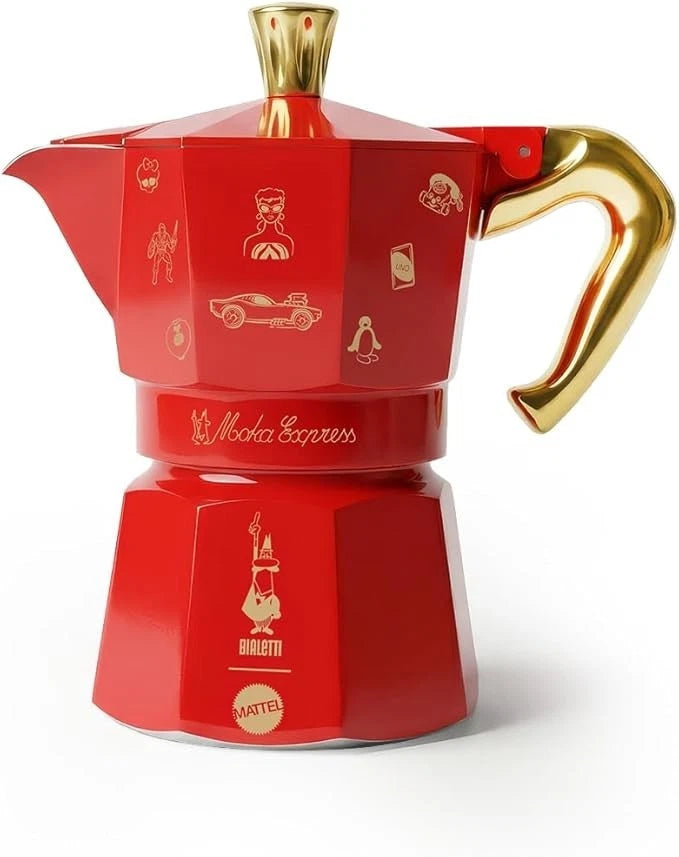 Bialetti Mattel Moka Express 3 Cup - Stovetop