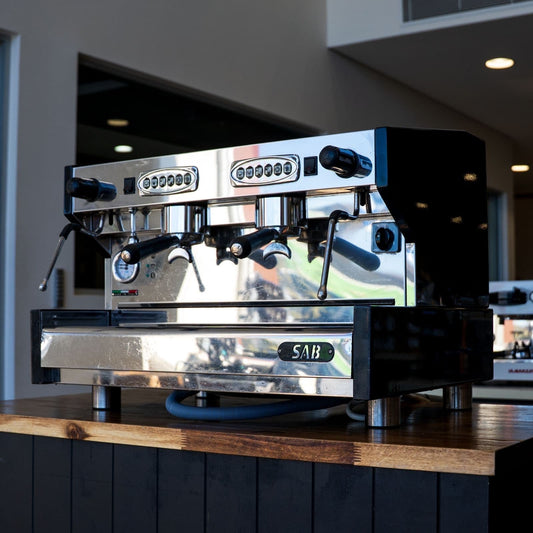 Pre-Loved SAB 2 Group High Cup Commercial Coffee Machine 15 Amp