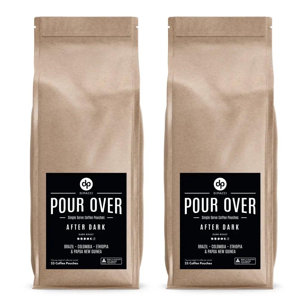 Single Serve Pour Over Coffee Pouches - 25 Pack - 2x 25 Pack