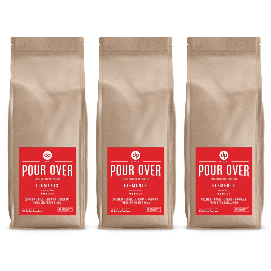 Single Serve Pour Over Coffee Pouches - 25 Pack - 3x 25 Pack