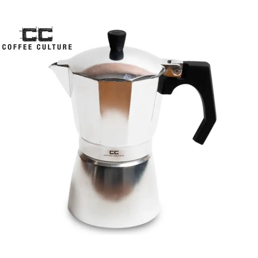 Stove Top Coffee Culture 9 Cup - Silver