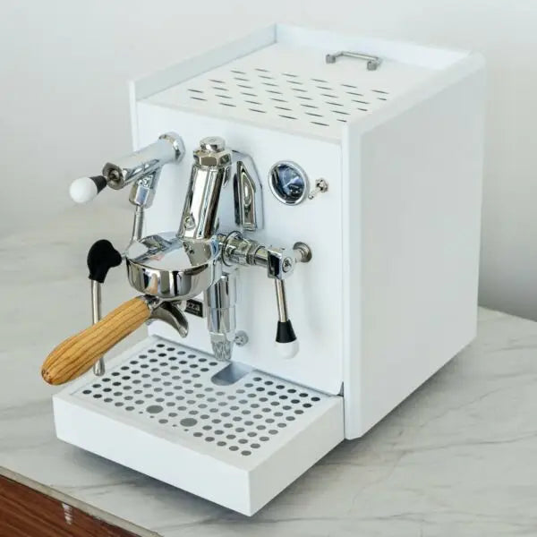 Stunning Custom Bellezza Chiara White & Timber E61 Coffee