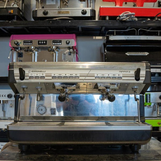 Used 2 Group Nuova Simonelli Appia Tall Cup Commercial Coffee Machine - Australia - Di Pacci