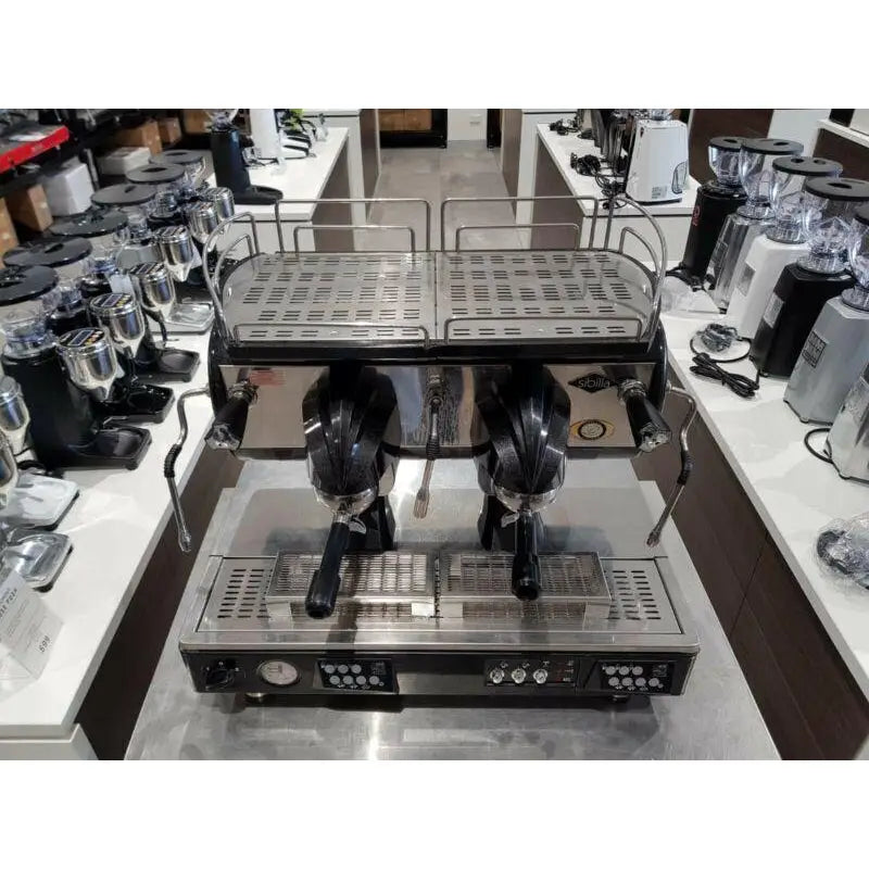 Used Black 2 Group Astoria Sabila Commercial Coffee Machine