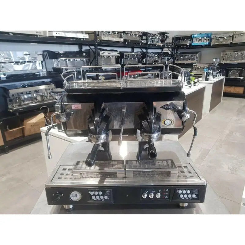 Used Black 2 Group Astoria Sabila Commercial Coffee Machine