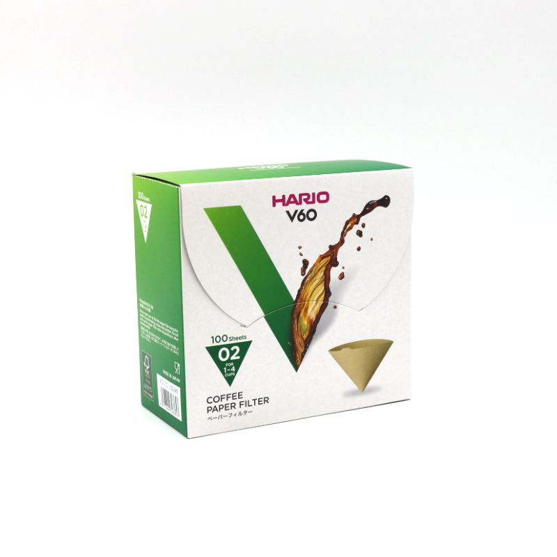 Hario V60 Paper Filter 02 Natural - Box 100pk