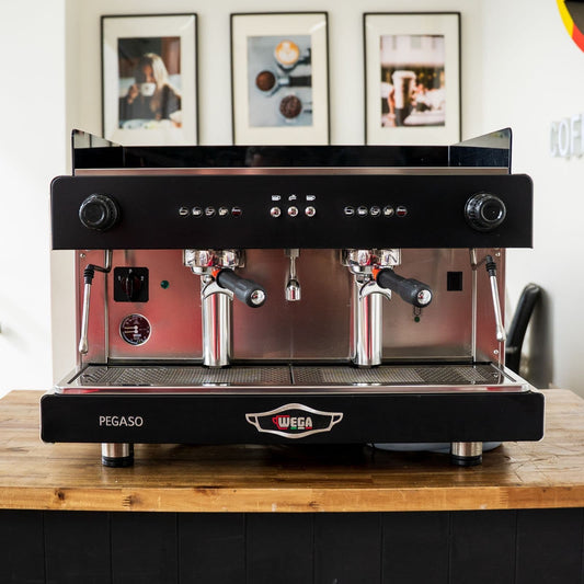 Ex-Demo Wega Pegaso 2 Group Espresso Coffee Machine Black White