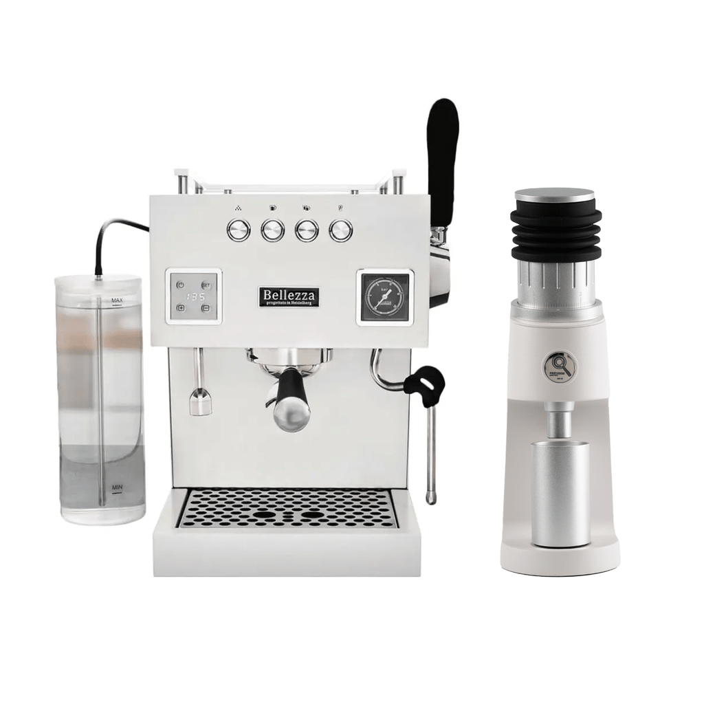 White Bellezza Bellona & Precision GS0 V2 Grinder Package - Australia - Di Pacci