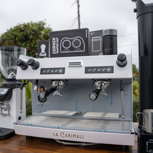 White Carimali Nimble & DIP DKS - 65 Grinder Package + Precision Accessories - Australia - Di Pacci