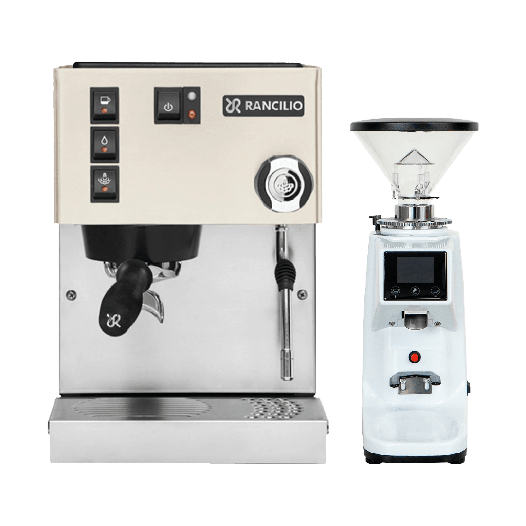 White Rancilio 2025 Silvia Bundle (Free Precision GS7 + Di Pacci Elements 250g + Precision Accessories) - Australia - Di Pacci