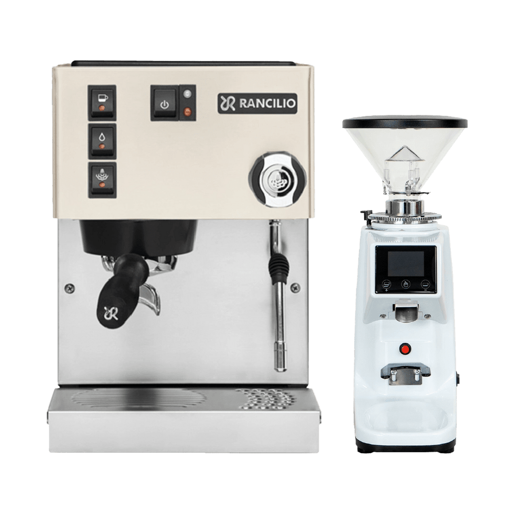 White Rancilio 2025 Silvia Bundle (Free Precision GS7 + Di Pacci Elements 250g + Precision Accessories) - Australia - Di Pacci
