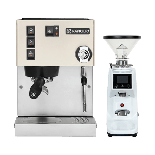 White Rancilio 2025 Silvia Bundle (Free Precision GS7 + Di Pacci Elements 250g + Precision Accessories) - Australia - Di Pacci