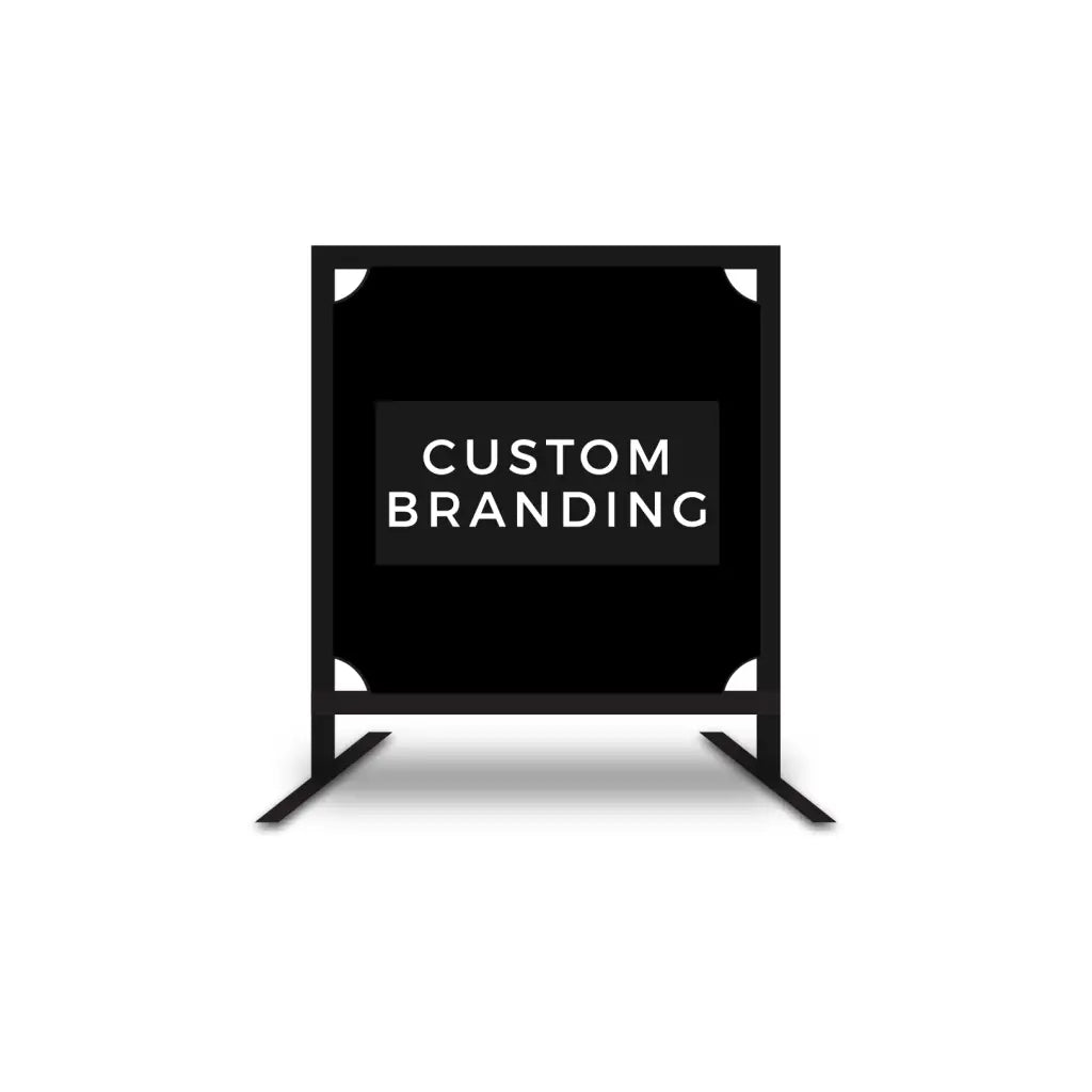 Wind Barriers - Custom Branding - 1 Metre / Black - ALL
