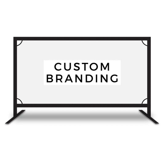 Wind Barriers - Custom Branding - 2 Metre / White - ALL